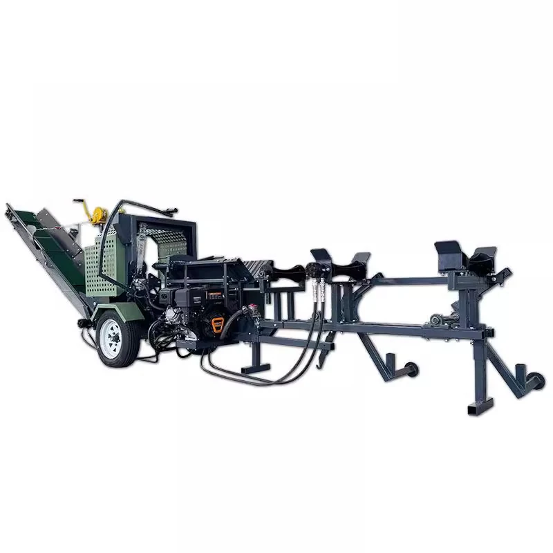 Log Splitter Manual Firewood Processor Hydraulic Automatic Log Splitter 15HP Splitter-Saw Combination Equipment(Customized)