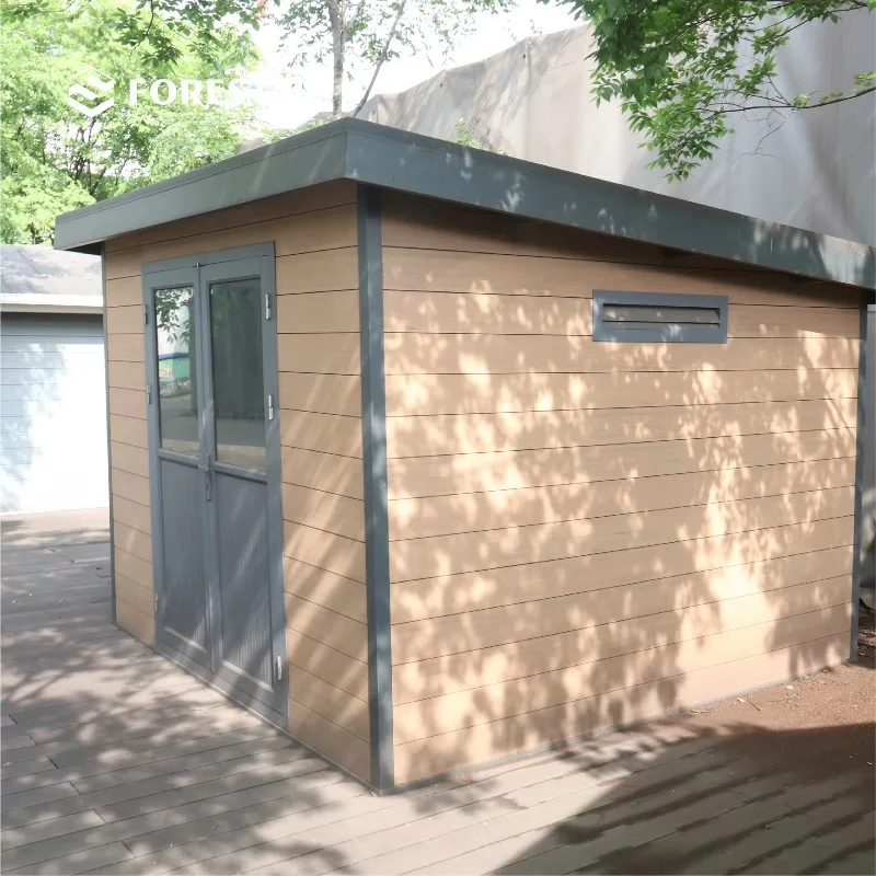 D2833 3M*3M High Performance Metal Tools Storage Shed Green Waterproof Steel Wood Home Garden Shed Sheds Storage Outdoor