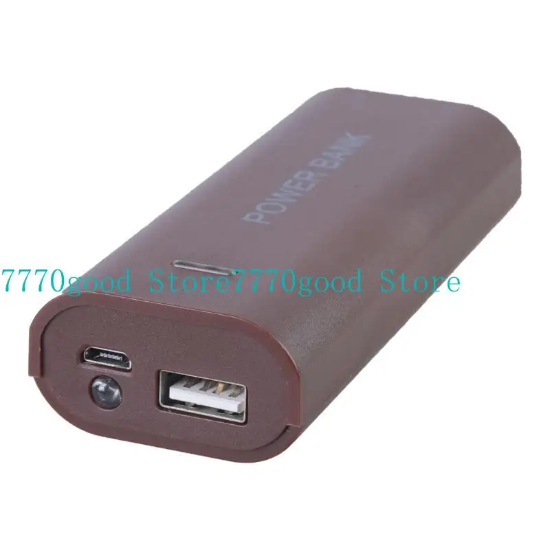 18650 Battery Holder Power Banks Case USB Output for Phone Tablet Battery Charging Case with LED(Battery Not Included)