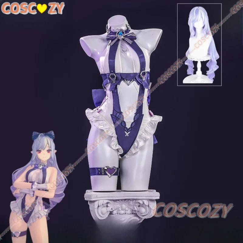 Zenless Zone Zero Vivian Cosplay Costume Wig Swimsuit Swimwear Headwear New Skin Ears Halloween Party Set for Women Girls