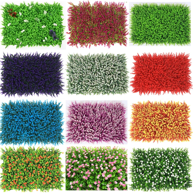 Artificial Plant Wall Panel, Fake Grass, Wedding Backdrop, Shopping Center, Home Decor, Wall Sticker, 40x60cm