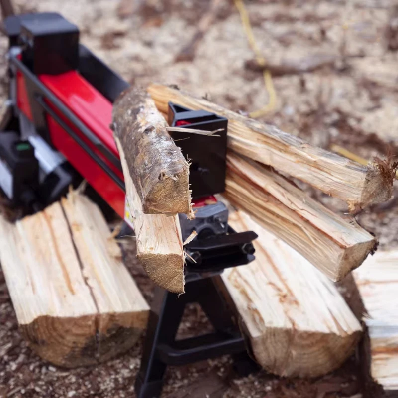 4/6/8-Ton Hydraulic Log Splitter Electric Log Splitter Now on Sale Single-Blade Design 52/55MM Stroke for Splitting Firewood