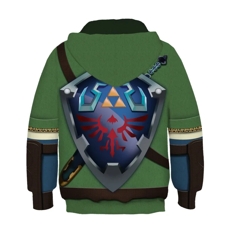 New Game Link Oracle of Seasons The Wind Waker Cosplay Costumes Sportswear Sweatshirt Kids Child Pullover Hooded Jacket Hoodies