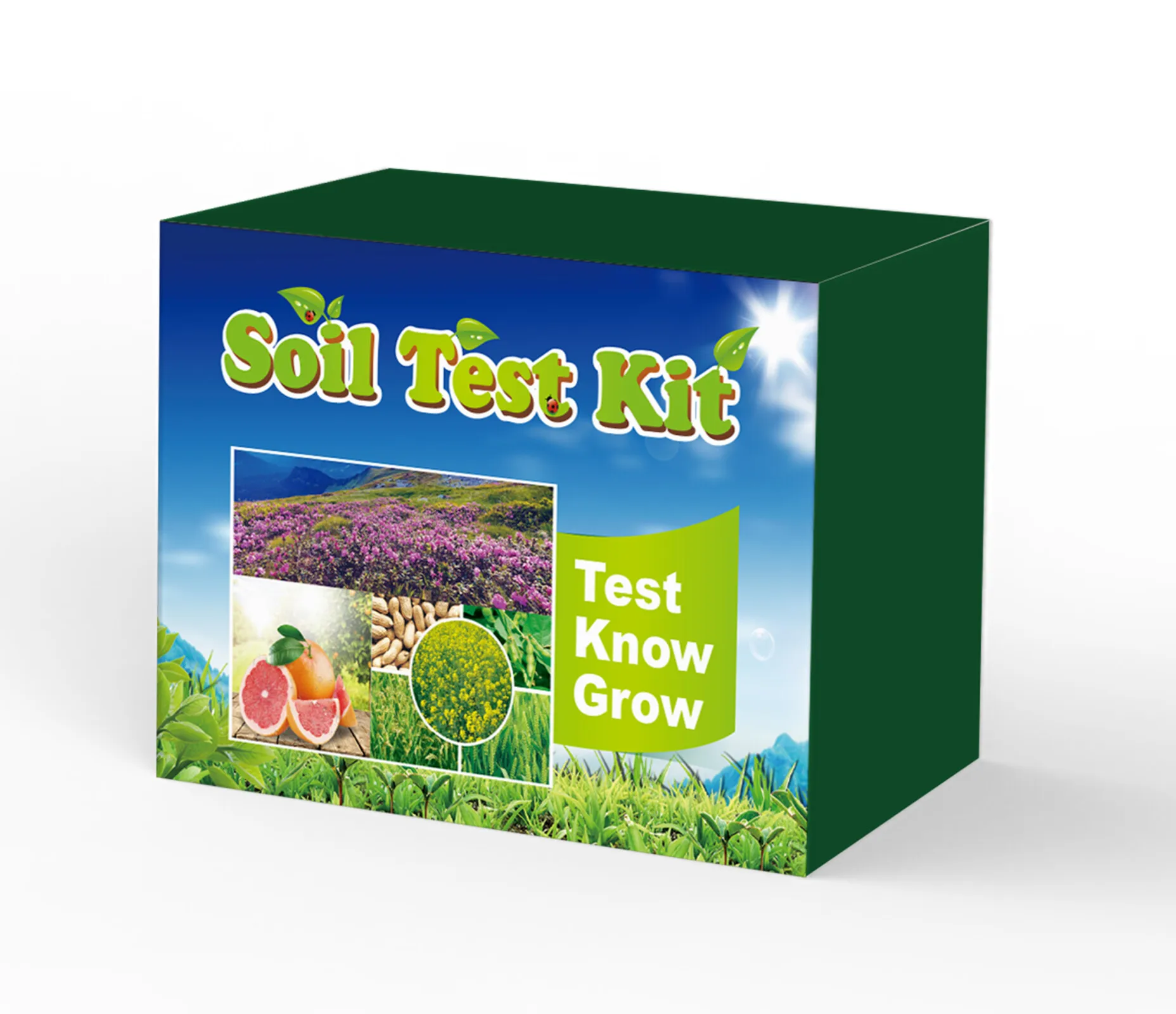 Soil Test Kit Detecting Nitrogen, Phosphorus, Potassium and pH with Accurate Reagent to Test Soil