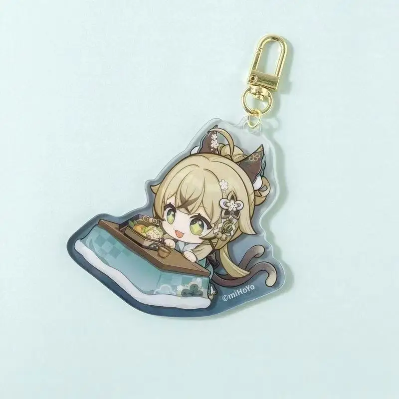Mihoyo Genshin Impact Kirara Q Version Acrylic Backpack Hanging Keychain Earphone Case Decoration Collect Friends Birthday Gift