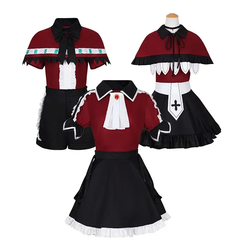 ANIMECC in Stock XS-2XL Hoshino Rubii Arima Kana Mem Cosplay Anime Oshi No Ko B-Komachi Stage Dress Wig Halloween Party Women
