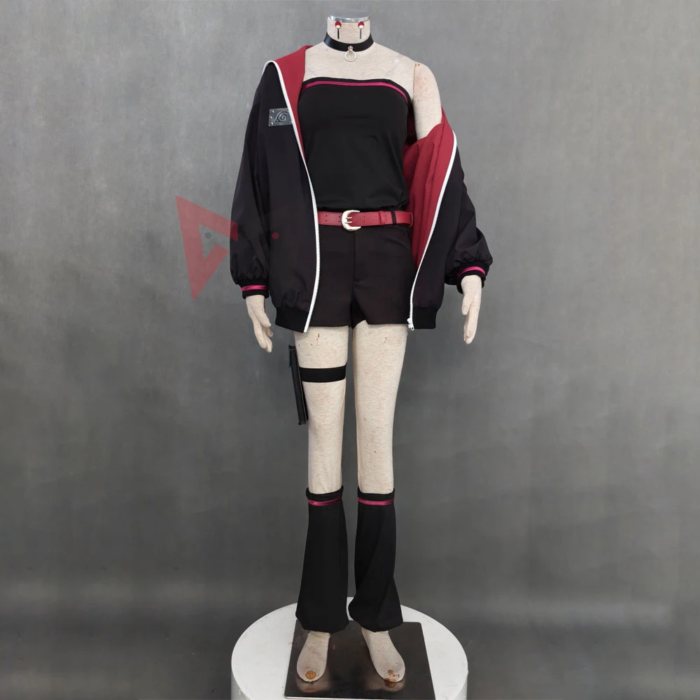 New Ninja Borutoes Uchihang Saradan Cosplay Costume Shirt Shorts Jacket Leggings For Game Party Halloween Adult Plus Size