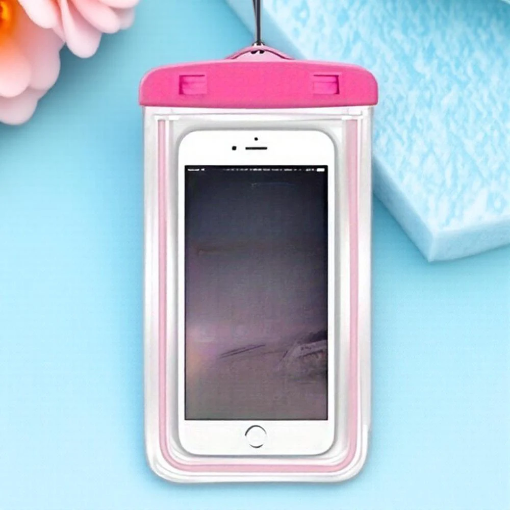 Waterproof Phone Pouch for Outdoor Sports - Mobile Case for Swimming Beach Pool Travel Activities 10.5x21cm