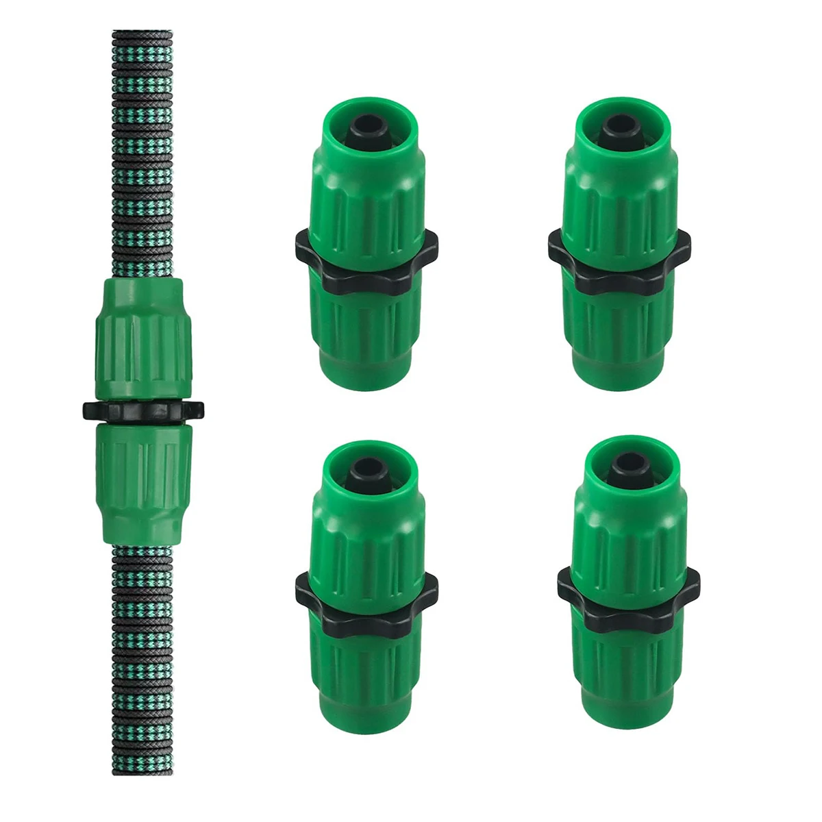 Expandable Garden Hose Repair Kit, Hose Connector Fitting for 5/8" 3/4" Hose Garden Hose Parts Connectors, Hose Repair Connector