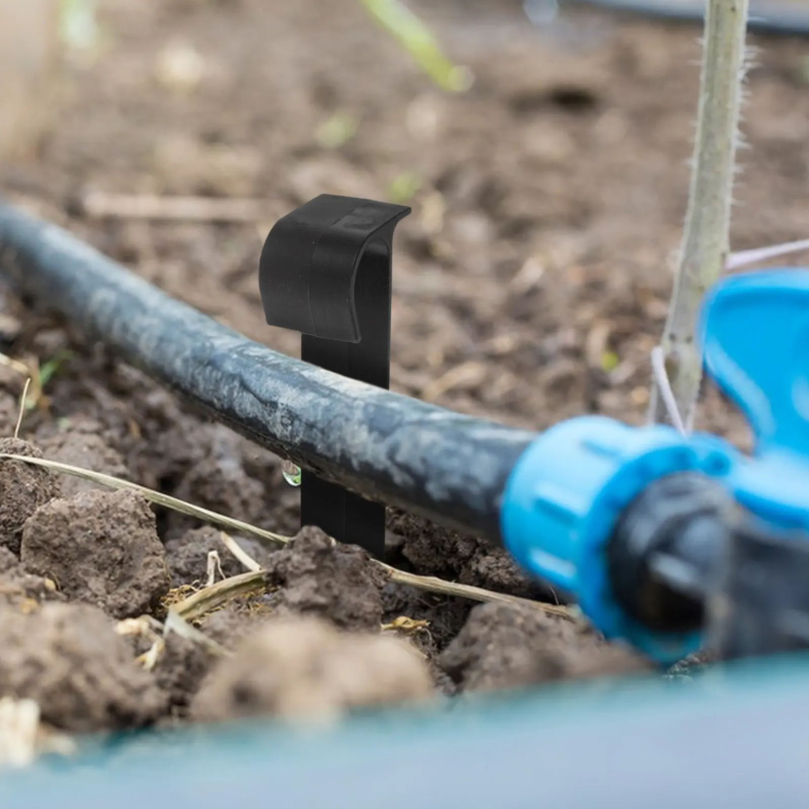 10Pcs Garden Stabilizer L-Shaped Stakes Durable Plant Tubing Holder Irrigation Drip Support Pole Ground Insert Anchor Fixture