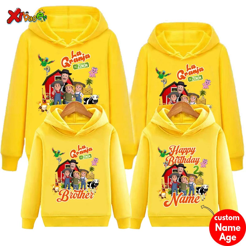 Farm T Shirt Famili Birthday Shirt Matching Sweatshirt Party Matching Clothes Outfit Kids Clothes Baby Sweatshirts Custom Name