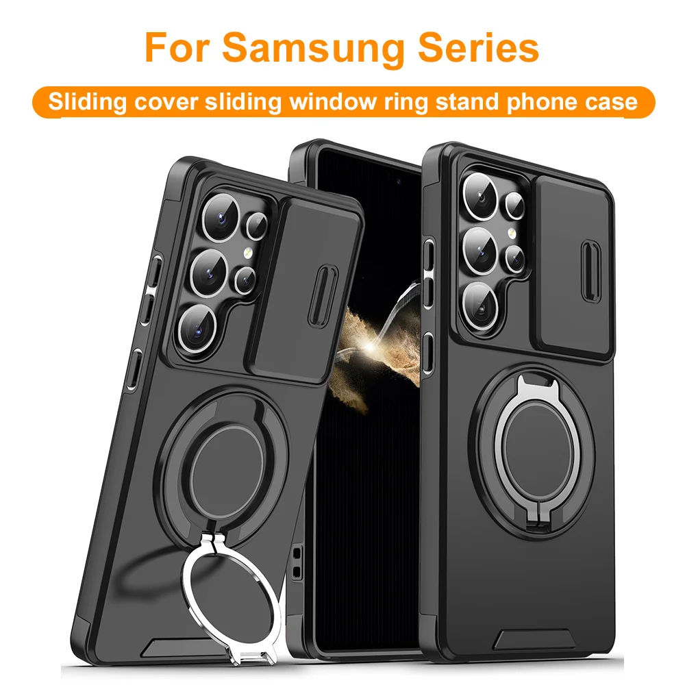 Magnetic Phone Case with 360° Rotate Stand for Samsung A56 A16 A36 A55 A15 A14 A07 A06 For Magsafe Wireless Charge Armor