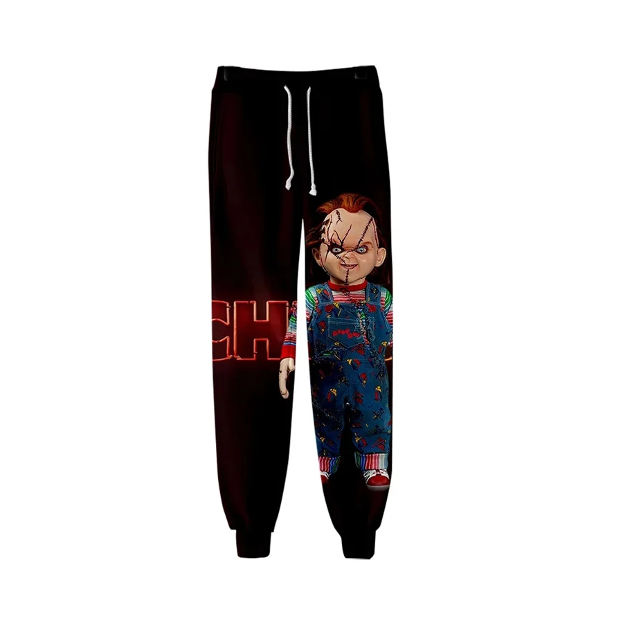 2025 New 3D Full-print Horror Movie Chucky Sweatpants Boys Cosplay Costume Sports Pants Jogger Pant Harajuku Men/women Trousers