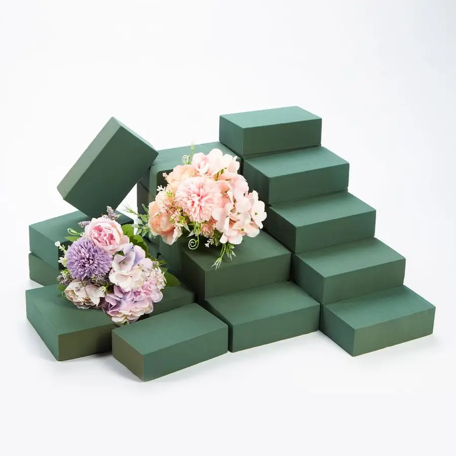 30 PCS Floral Foam Blocks, 5.5L x 3.1W x 1.7H Green Dry amp Wet Flower Foam for Fresh and Artificial Flowers, Plant Foam for Wed