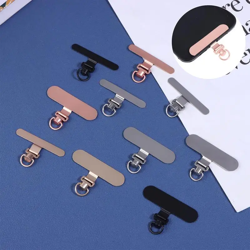 1Pcs Metal Phone Lanyard Gasket Patch Detachable Mobile Phone Rope Card Clip Universal Anti-Lost Phone Strap Holder Adapter