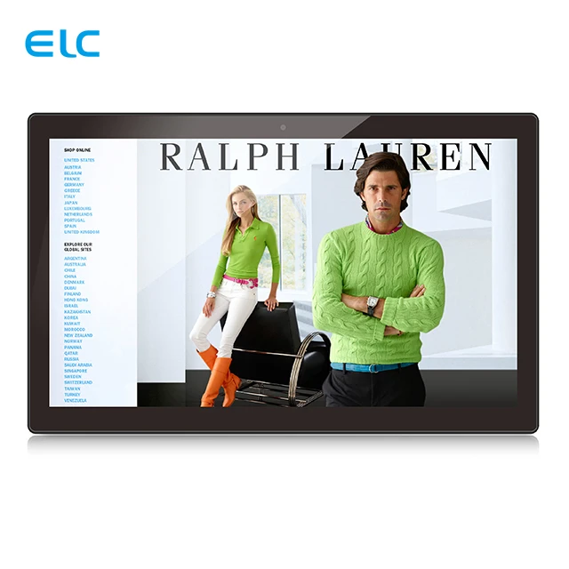 Wall Mounted Case 15.6 Inch Touch Screen WiFi Android Tablet with RK3288 Quad Core Processor RJ45 for Business Use