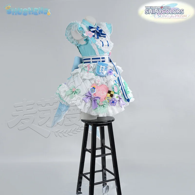 Mayuzumi Fuyuko Cosplay Costume Anime THE IDOLM@STER SHINY COLORS Halloween Carnival Girl Sweet Lolita Dress Prop Wig New Set