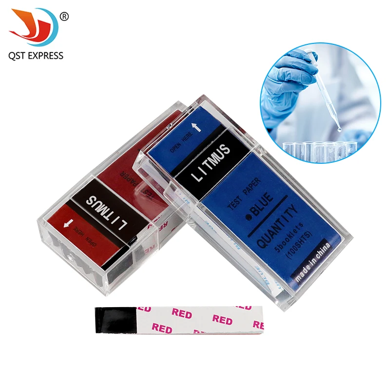 Multi-Purpose Quick Detection pH Test Paper Set with Red Blue Litmus Acid Base Test Paper for Soil Water Quality Measurement