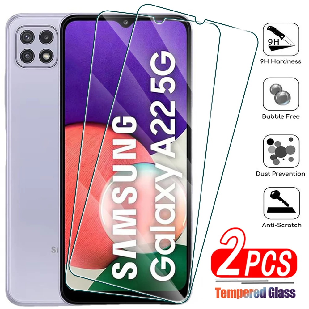 2PCS Tempered Glass for Samsung Galaxy A02 A12 A22 A32 A42 A52 A72 4G Screen Protector on Samsung A03 A13 A23 A33 A53 A73 5G