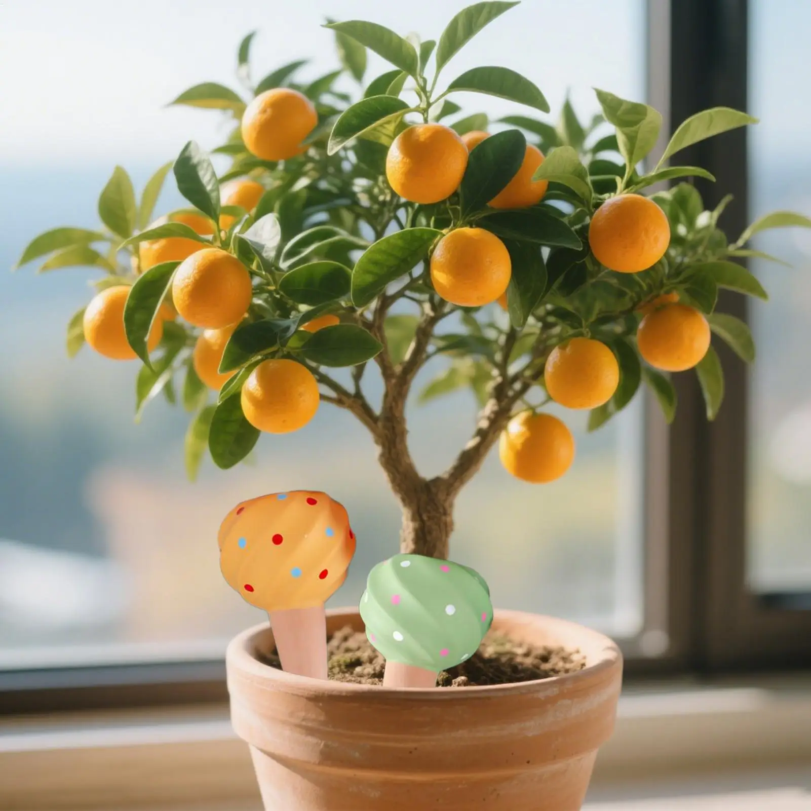 Self Watering Spikes Water Spikes Plant Watering Devices 4 Pieces Automatic Irrigation System Clay Tool Kit Gardening