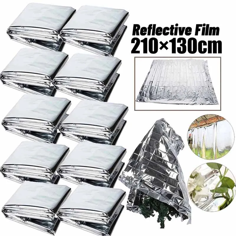 1-10 PCS Garden Silver Mylar Film Covering Sheet Hydroponic Highly Reflective Indoor Greenhouse Planting Accessories Special