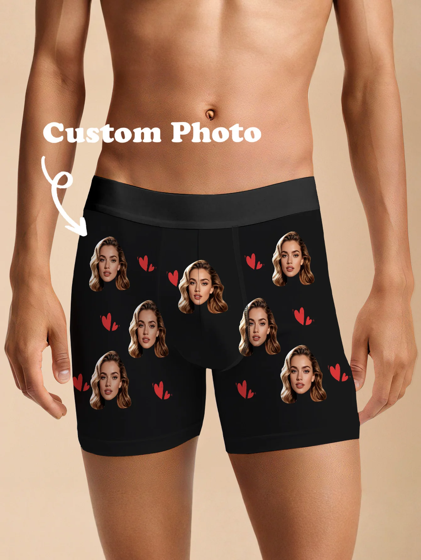 Custom Valentine Day Boxers For Men Personalized Men Underwear Custom Boxer Briefs Personalized Boxers