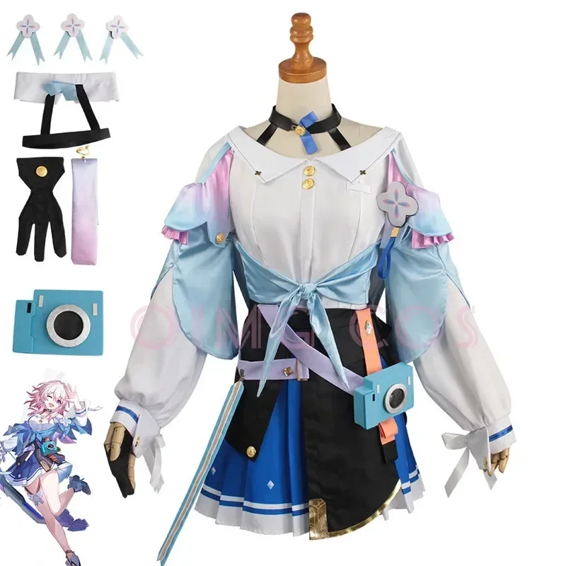 March 7th Cosplay Costume Honkai Star Rail Wig Carnival Uniform Anime Costumes men Halloween Game