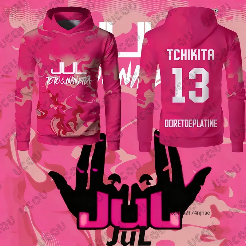 2026 Autumn Winter Rapper JuL Hoodies For Children Long Sleeve Sweatshirts Casual Sportswear Clothes Oversized Kids/Adult Tops