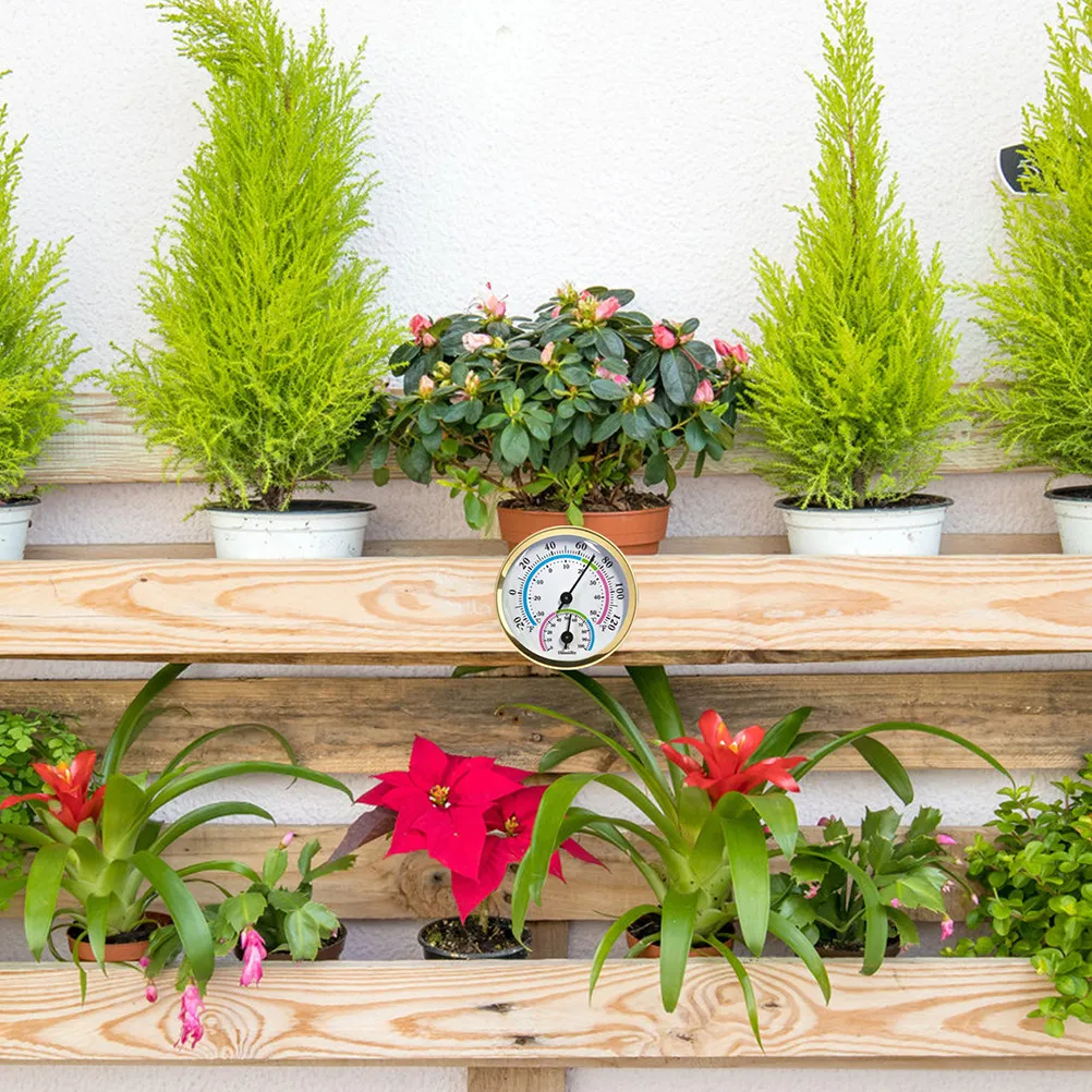 Thermometer Hygrometer for Indoor Outdoor Use Wall Mounted Temperature and Humidity Gauge for Home Office Workshop Clear Readout