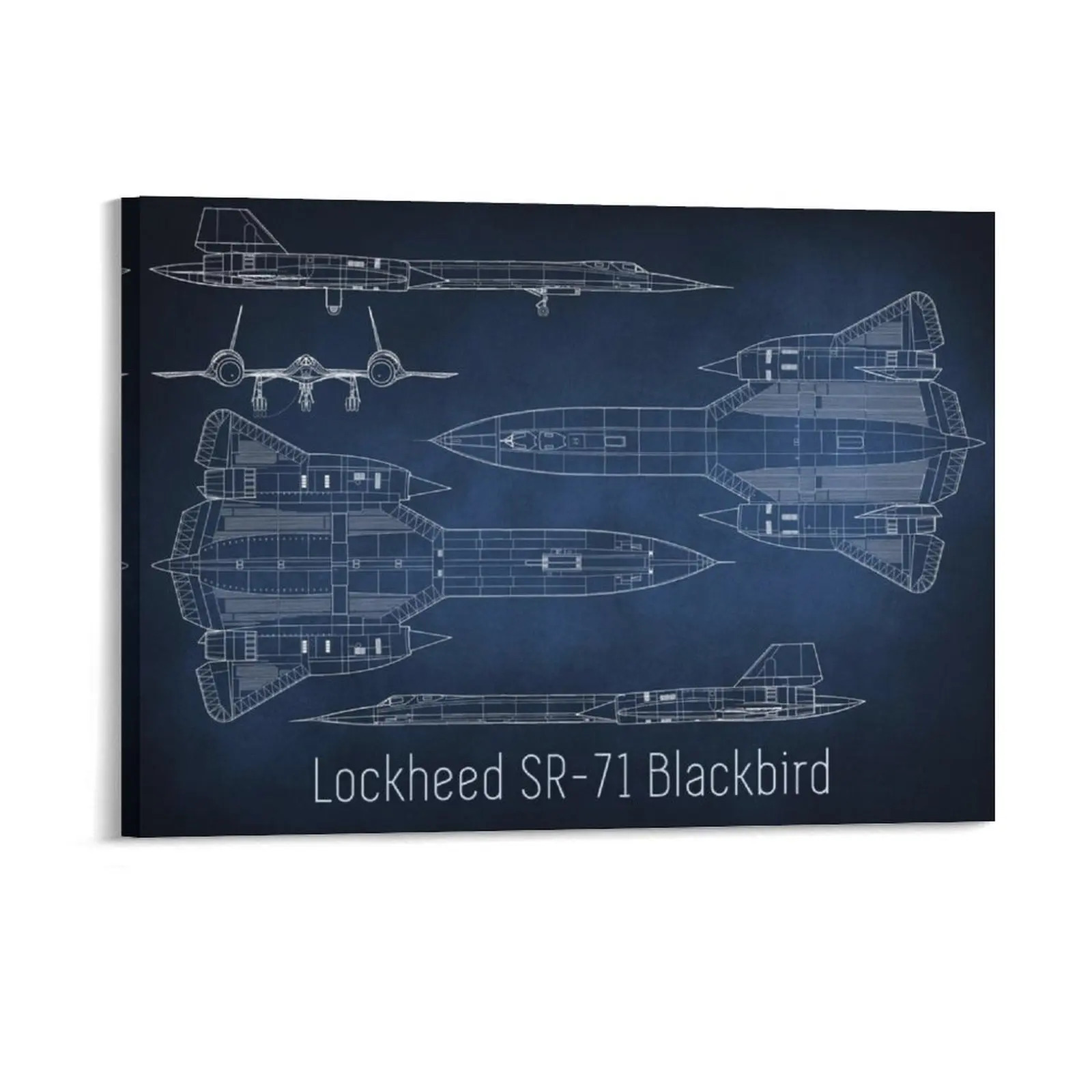 X-15 Advanced Research Airplane Space Shuttle Patent Black Sokhoi SU7 aircraft Canvas Painting Decor Canvas Painting