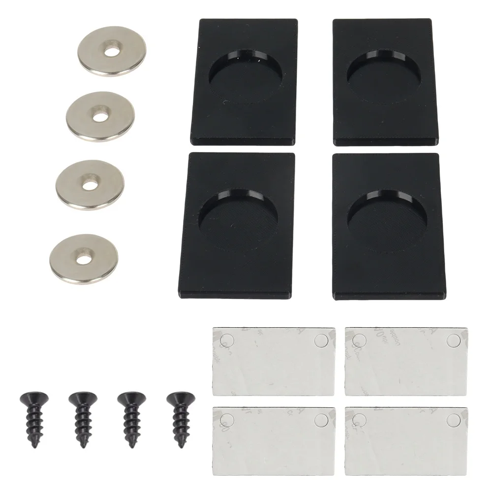 Multi-Functional Strong Magnetic Number Plate Holder Universal For Car Caravan Trailer Black Car Accessories 4x