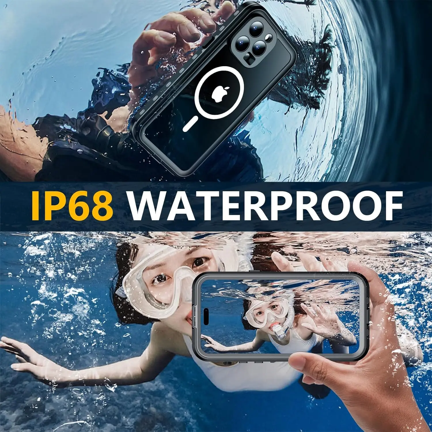 Full Sealed IP68 Waterproof Case For iPhone 17 Pro Max 17 Air 16 E 15 14 Plus 13 Pro Max Underwater Diving Outdoor Magsafe Cover