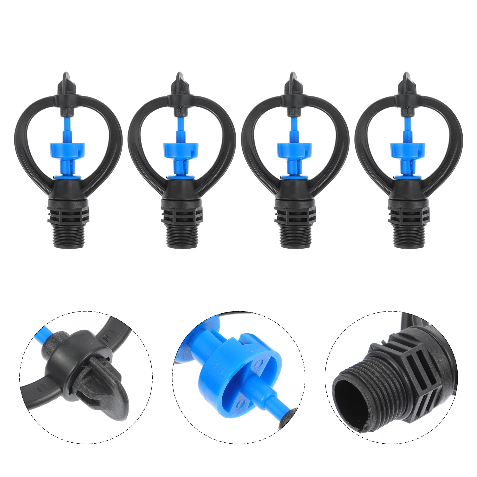 10Pcs Irrigation Sprinklers 360 Degree Nozzles Automatic System for Garden Lawn Art Production Irrigation Sprinklers