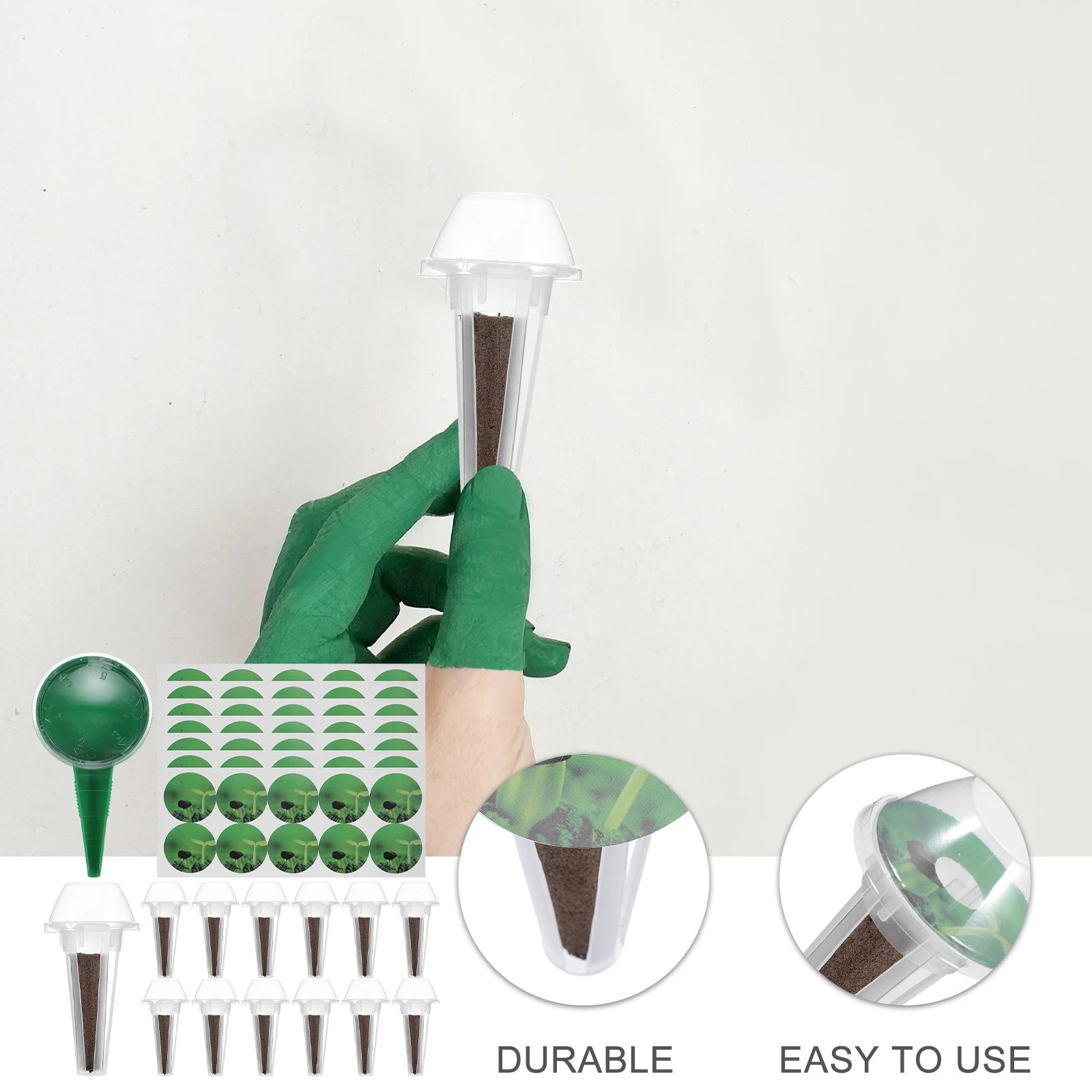 1Set Hydroponic Baskets Grow Supplies with Planting Sponge for Indoor Hydroponic System Garden Dome Net Pots