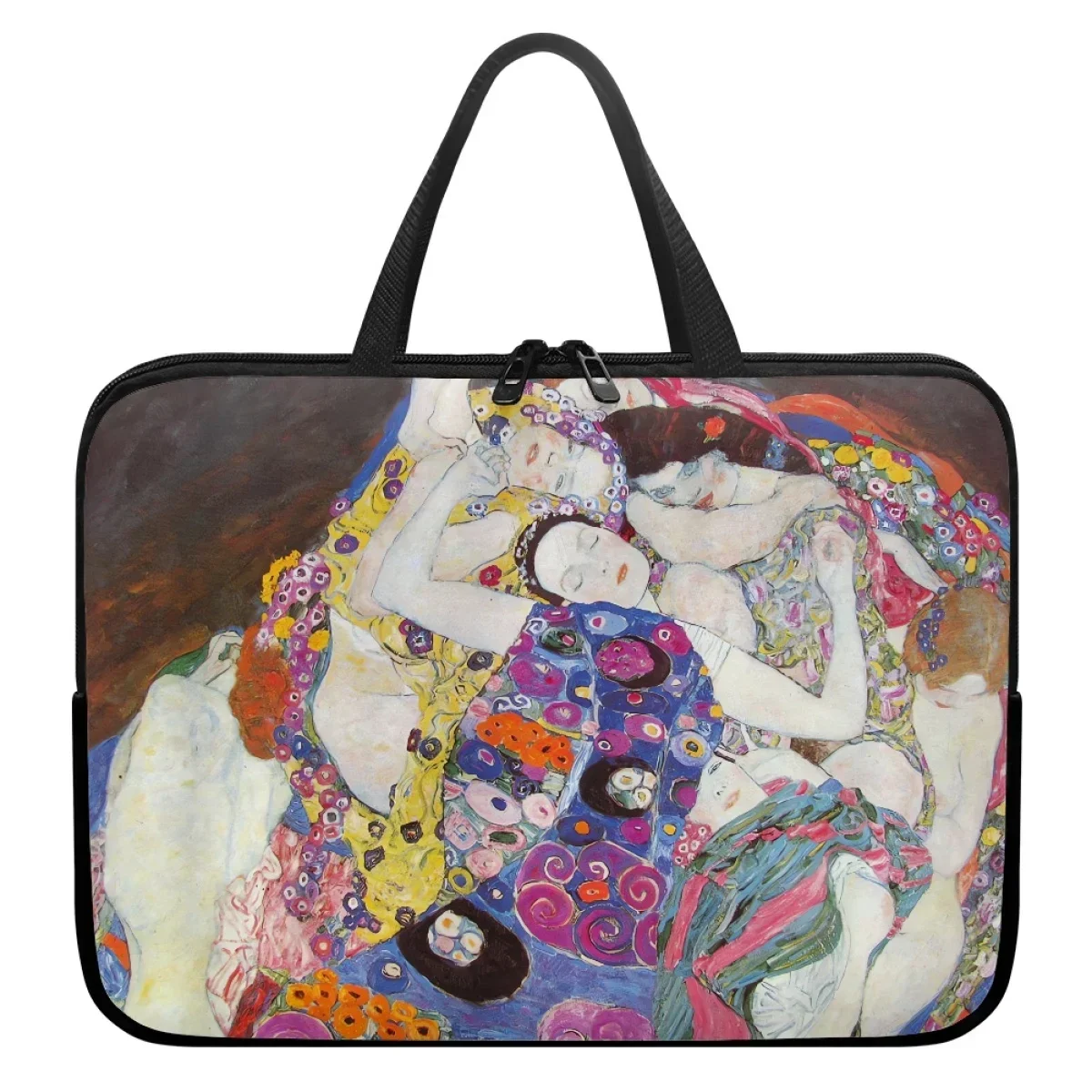 Oil Painting Kiss/Waterlily Designer Laptop Bag Gustav Klimt/Monet Tablet Sleeve Cases Portable Custom PC Computer Handbags 2023