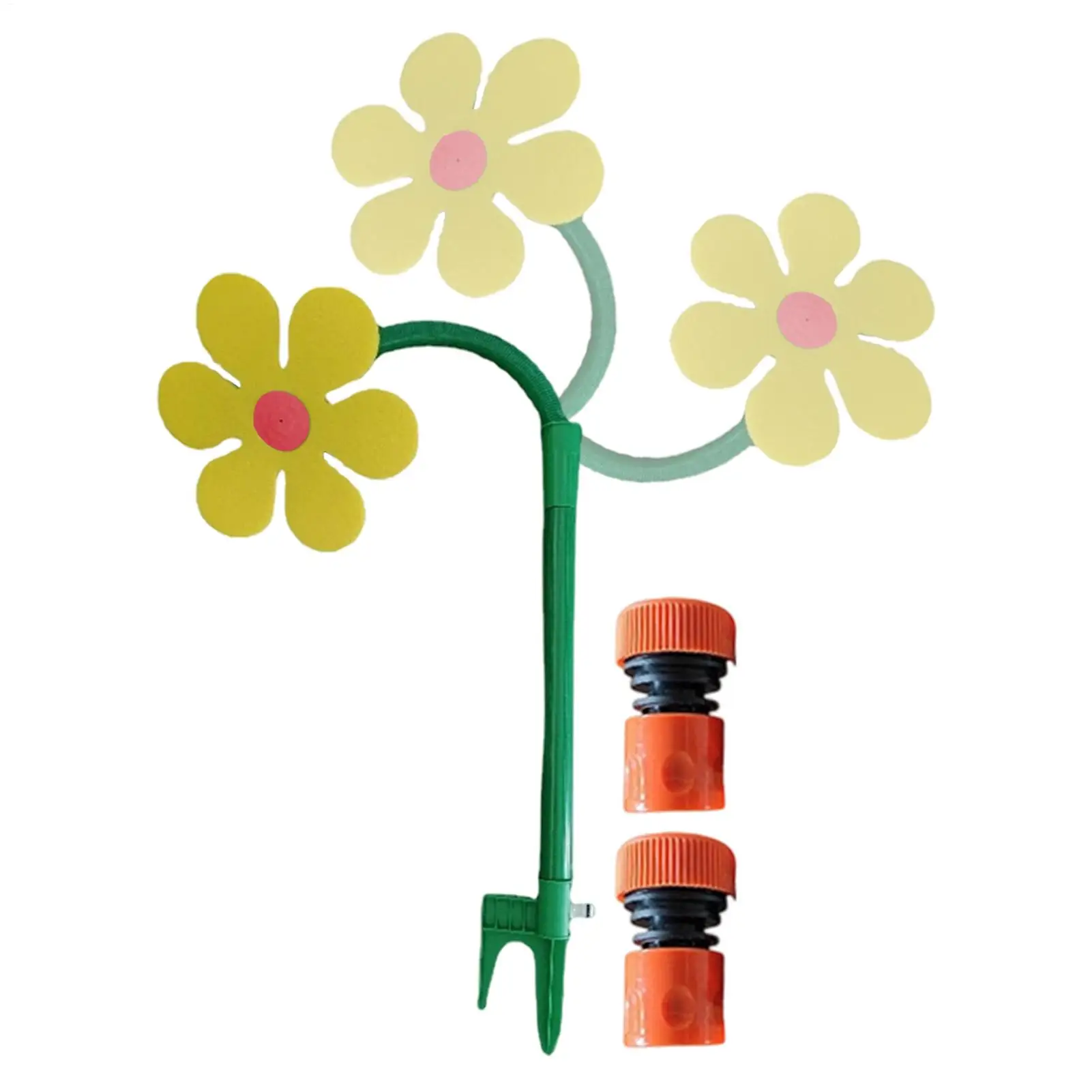 Flower Sprinkler For Kids 360 Rotation Daisy Watering Supplies Flower Bed Irrigation Device For Courtyard Lawn Farmland Orchard