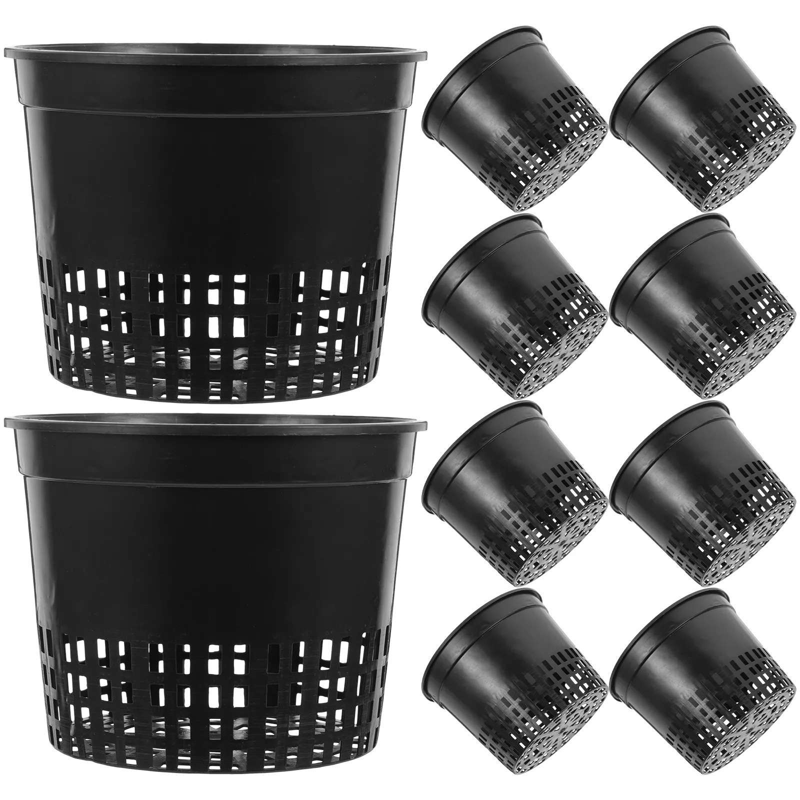 10Pcs Planting Cups Plastic Baskets Hydroponics Soilless Culture Roots Drainage Water Grass Pot Home Balcony Grow