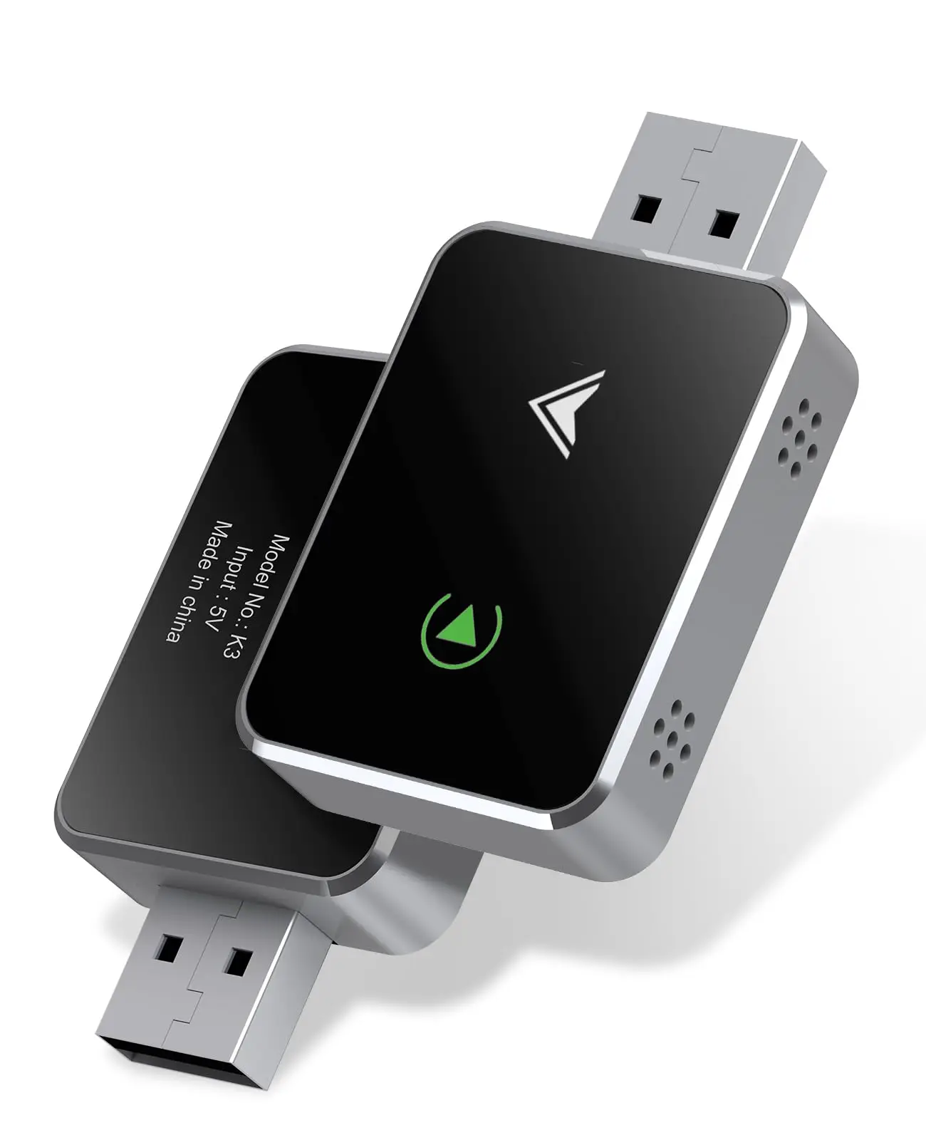 Wireless CarPlay Adapter, Android Auto Adapter 2025 Update, Mini Size 5.4x2.8x1cm, USB and USB-C/Type C Cable Conversion, Plug