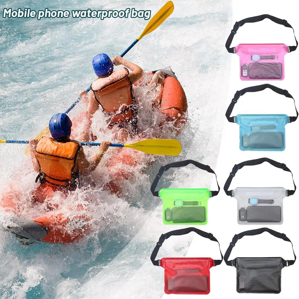 Waterproof Swimming Bag Sealing Drift Diving Waist Pack Skiing Underwater Phone Case Cover Dry Shoulder Bag For Beach Boat Sport