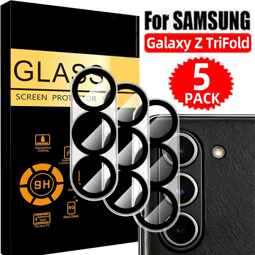 1-5PCS Tempered Glass for Samsung Galaxy Z TriFold Phone Lens Protector 3D Clear Camera Lens Protective Cover Anti-scratch Films