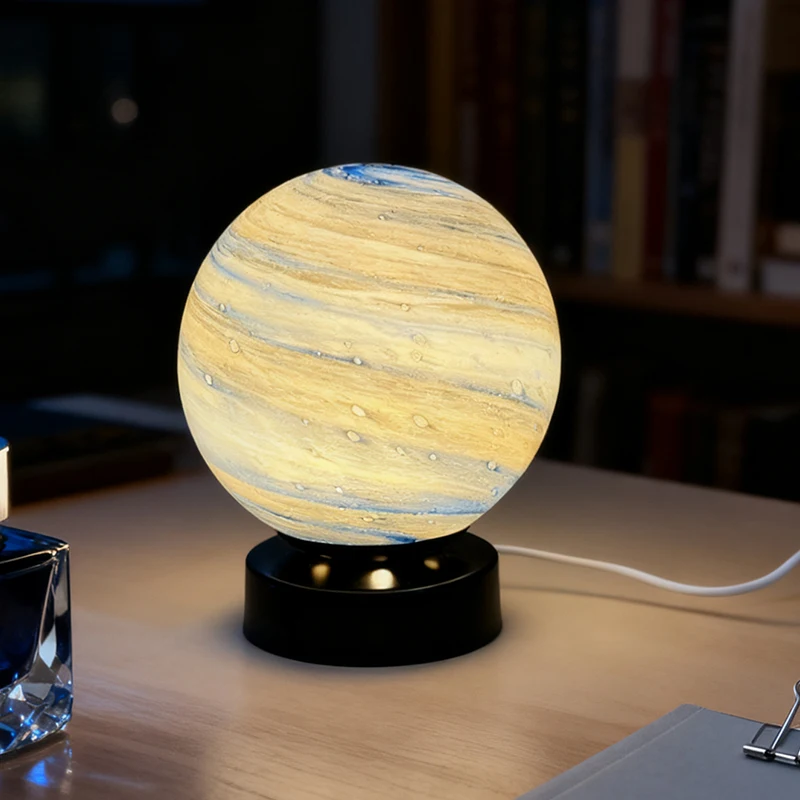 Planet Table Lamp Space Starry Sky Universe Dreamy Planet Table Lamp Bedroom Bedside Sleep Lamp Birthday Christmas Gift For