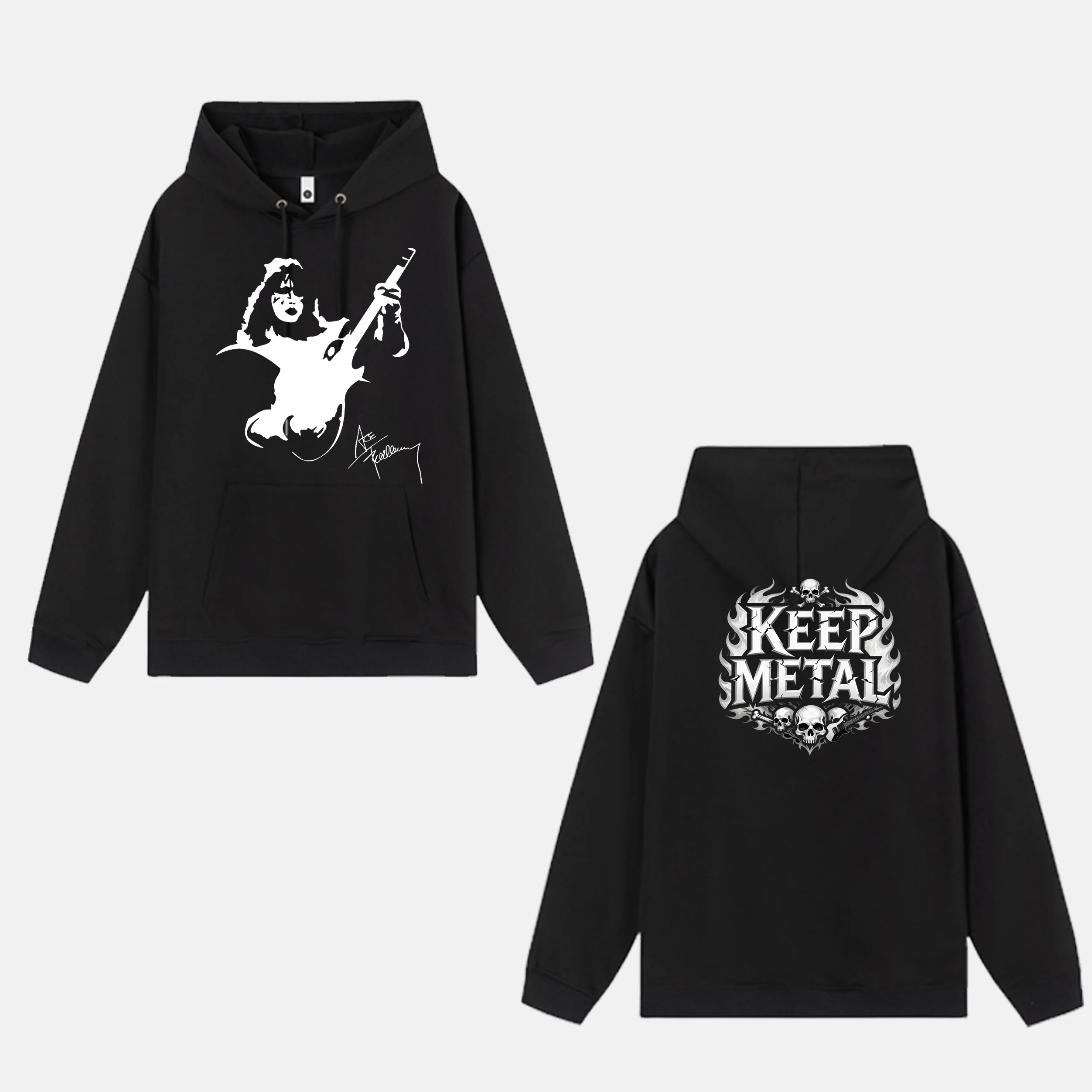 RIP Ace Frehley 1951-2025 hoodie Heavy Metal Band Memorial Hoodie Fashion Cool Hoodies Hooded Sweatshirts Pullovers Tracksuit