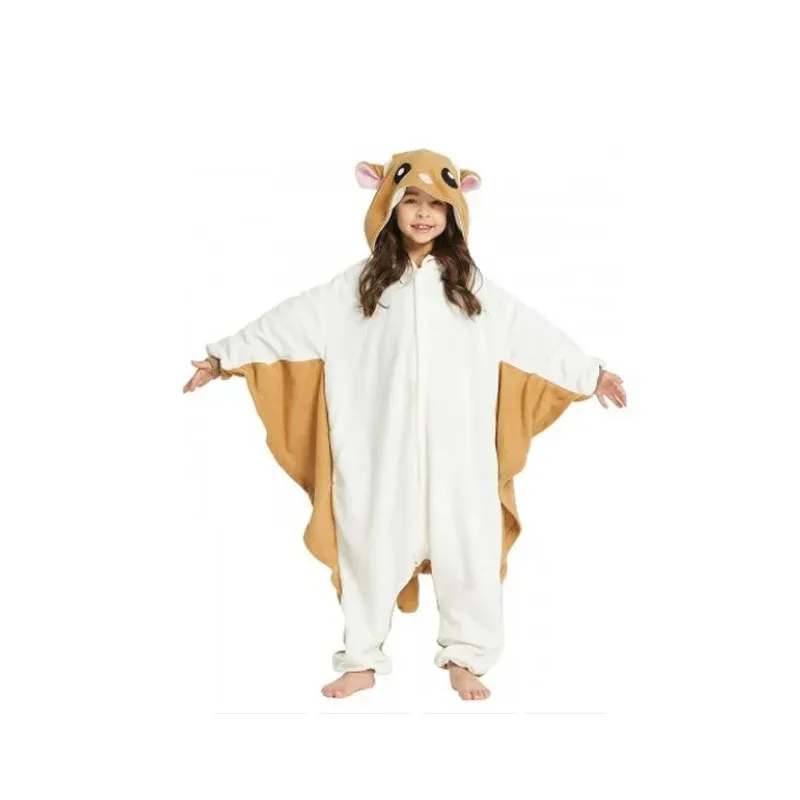 2026 New Kids Funny Cartoon Cosplay Onesie Baby Animal Halloween Pajamas Boys Girls Cute Flying Squirrel Kigurumi ★☆❤★☆