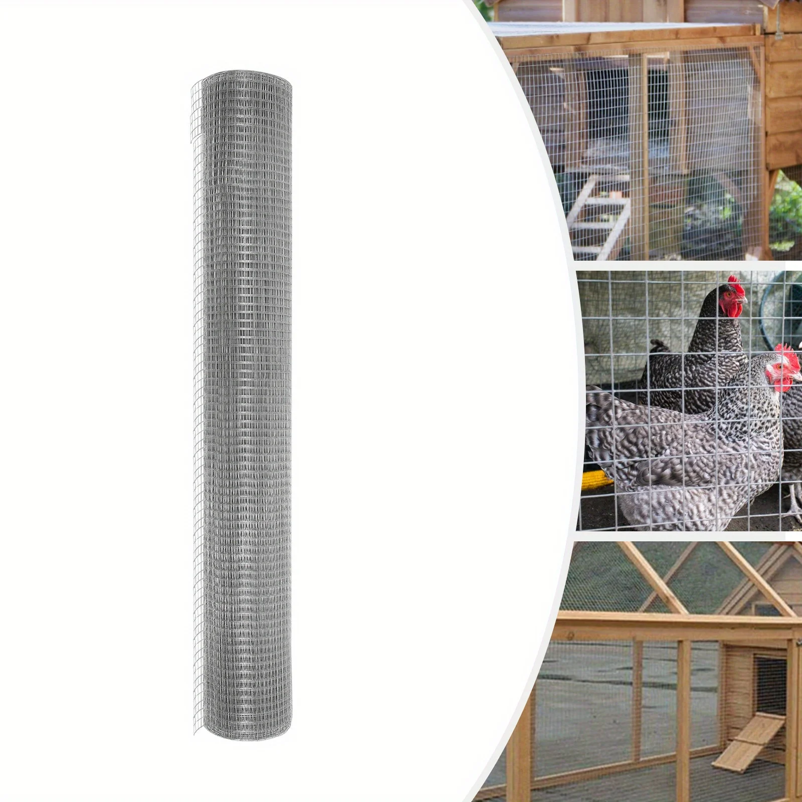 1 Roll Hardware Cloth Galvanized Welding Wire Metal 36inch X 50ft for Garden Use Protect Vegetables From Rabbits Snakes Fence
