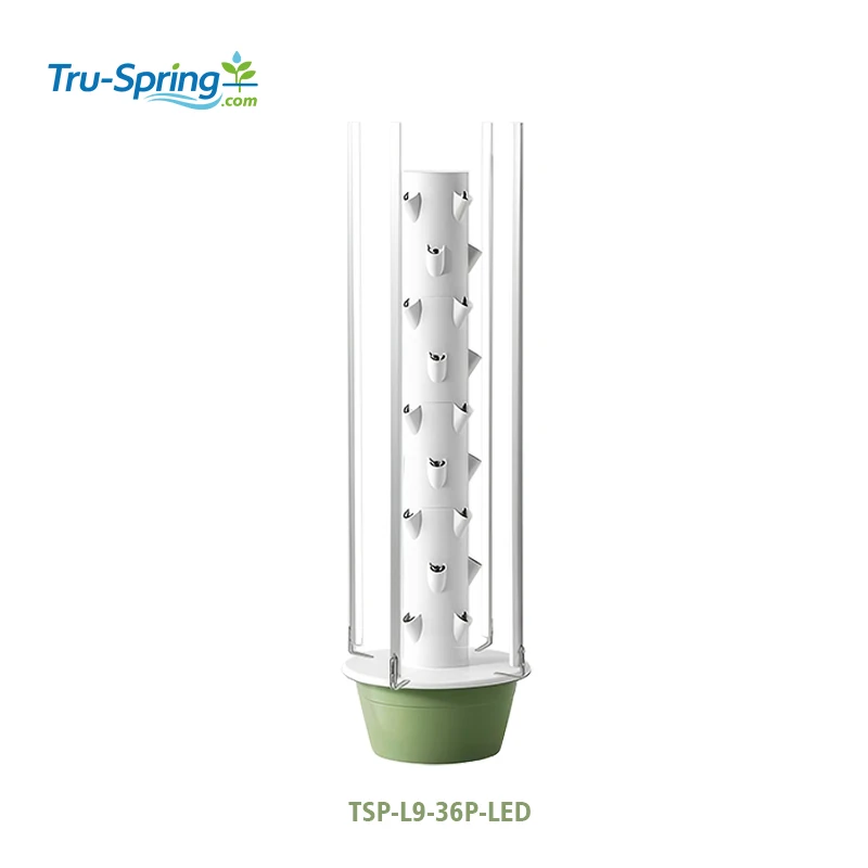 TSP-L9-36P-LED Eco-Friendly PP Hydroponic For Tower Garden Indoor Outdoor Vertical Plant System With Pump Home Watering System