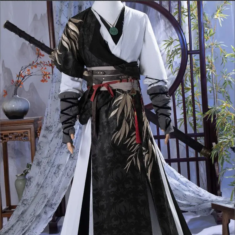 2025 Chinese Game where winds meet men swordsman Cosplay Costume men Ancient Hanfu Full Set