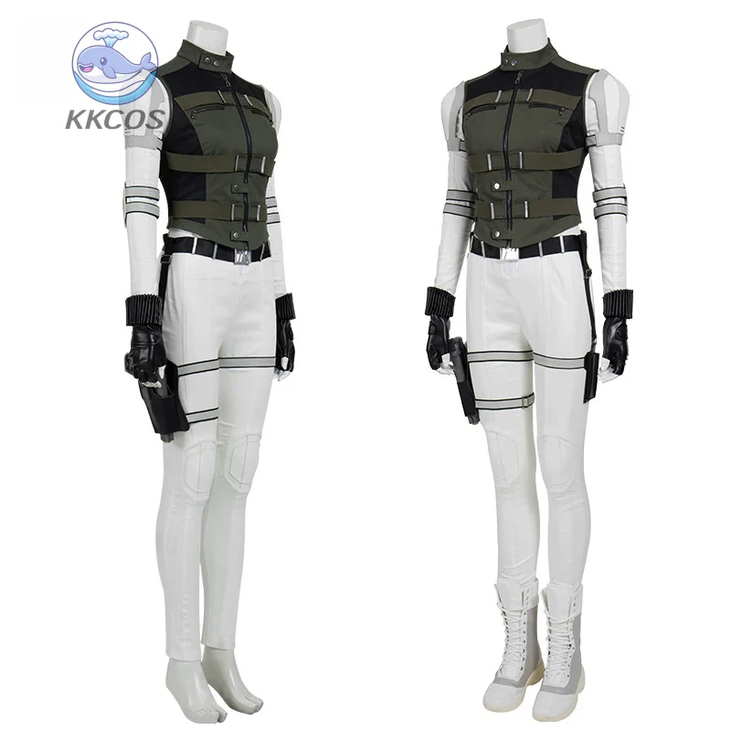Yelena Belova WidowWomen Cosplay Costume Jumpsuit Vest White Suit for Women Halloween Shoes Outfit Clothing KKCos