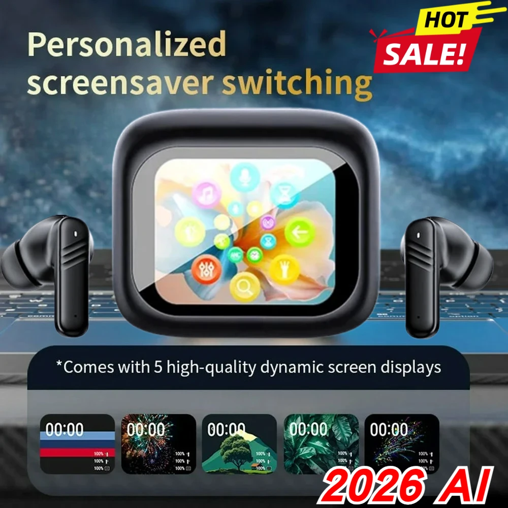 2026 NEW Professional ANC Earbuds AI Translator 100 Languages 40H Playtime One Tap Touch Control Flagship Noise Cancelling