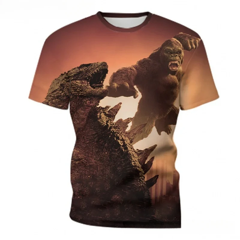 Rise of the Planet of the Apes Kids And Men King Kong Short Sleeve t shirt Crewneck Children 3D Prited T shirts Boys Clothing