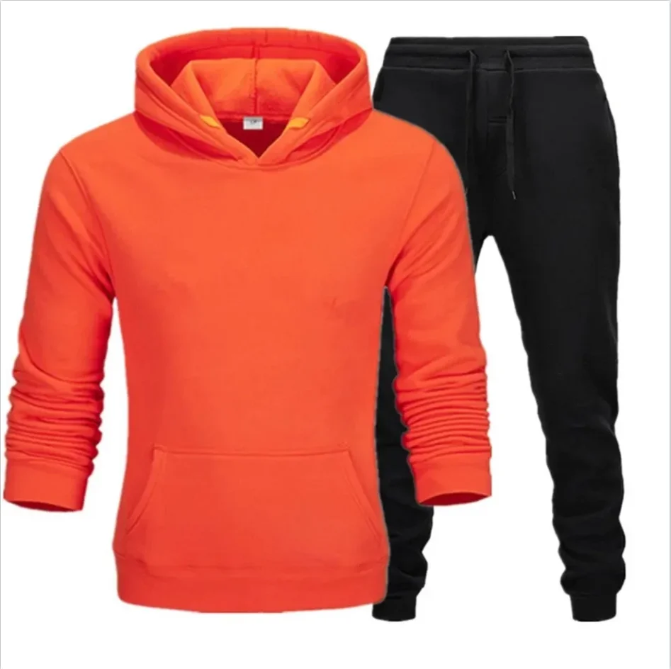 2025 New Men's Fashion Casual Sportswear Outdoor Jogging Hoodie Set Sports Luxury Hoodie+Pants Set Clothing